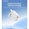 YC89 Three-Port Quick Punch A+C+L 65W Fast Charging UK Spec GaN Charger With C To L Cable