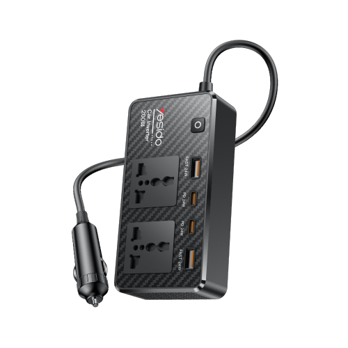 VC07 12V To 200V Incependent Switch Multiple Protections USB QC3.0+TC PD Fast Charging Car Inverter