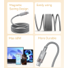 CA172C 1M Length TC To TC Built-in Intelligent Chip PD 60W Fast Charging Magnetic Saving Data Cable