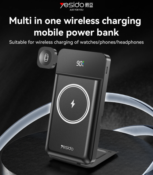 YP69 10000mAh Magnetic Charging USB&Type-C Multi Functional 15W Wireless Charging Power Bank