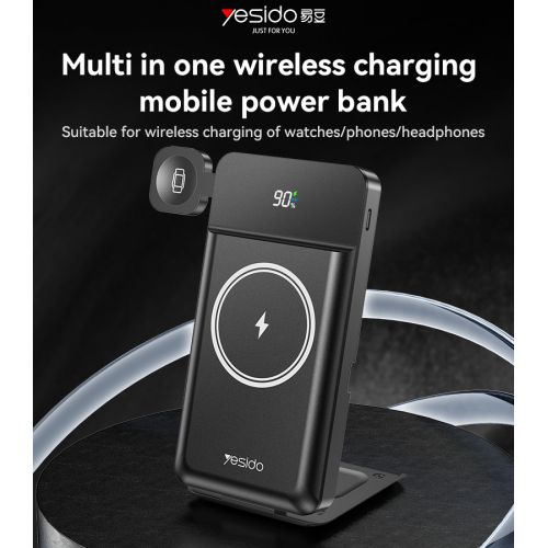YP69 10000mAh Magnetic Charging USB&Type-C Multi Functional 15W Wireless Charging Power Bank