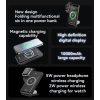YP69 10000mAh Magnetic Charging USB&Type-C Multi Functional 15W Wireless Charging Power Bank