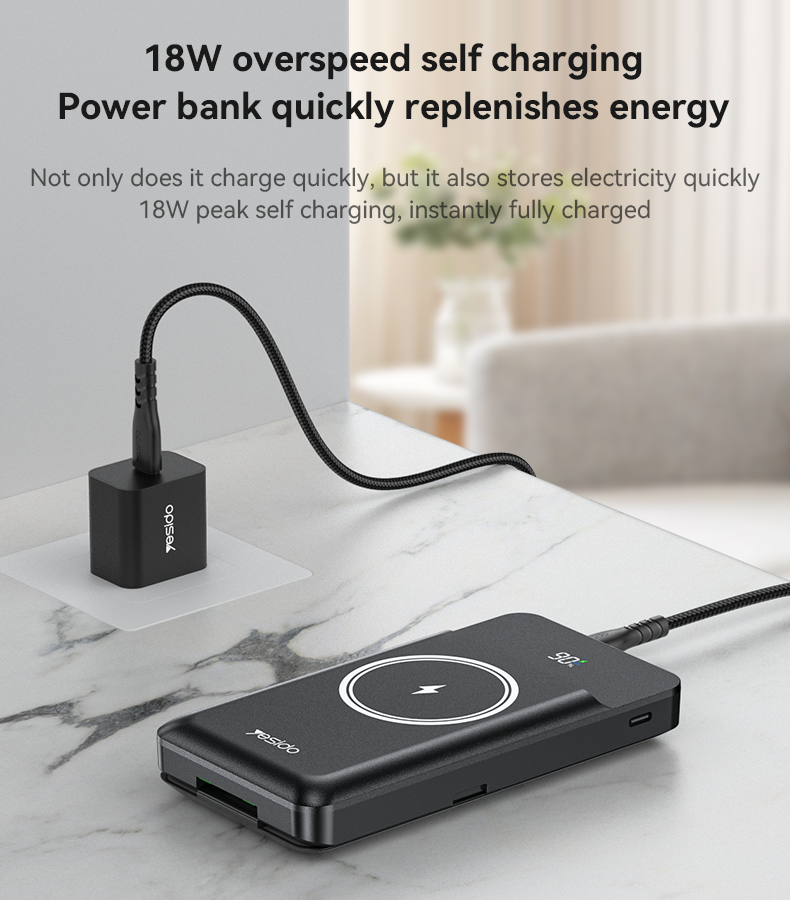 YESIDO YP69 10000mAh 6 in 1 Functional Power Bank Details