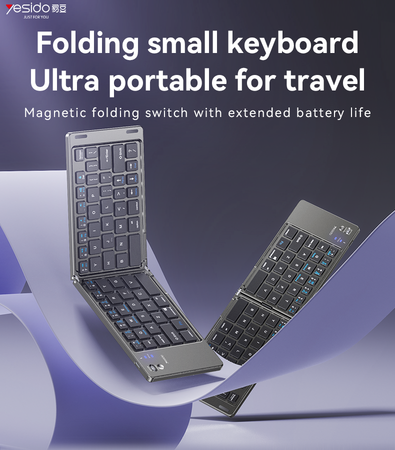 Yesido KB27 Mini Folding Wireless Keyboard