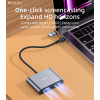 HM15 Ultra-low Latency TC & USB Dual System Compatible Computer Split Screen Laptop Screen Splitter