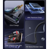 CA181 1.2M PD60W Fast Charging Type-C To Type-C 48-Strand Braided Cable Power LED Light Data Cable
