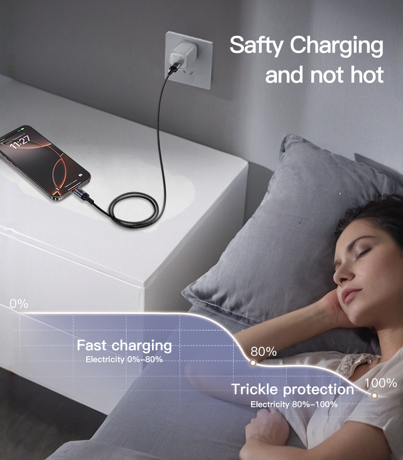 CA181 Type-C To Type-C 60W Fast Charging Data Cable Details