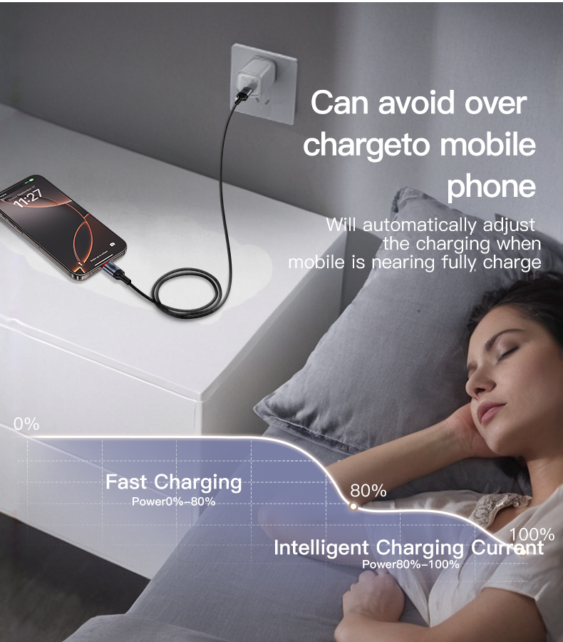 CA183 Type-C To Type-C 60W Fast Charging Data Cable Details