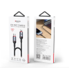 CA182 1.2M 27W Fast Charging Type-C To IP 48-Strand Braided Cable Power LED Light Data Cable