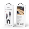 CA184 2M 27W Fast Charging Type-C To IP 48-Strand Braided Cable Power LED Light Data Cable