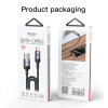 CA130C 2M USB To Type-C 18W Fast Chagrging Built-in Smart Chip Aluminum Alloy Braided Data Cable