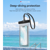 WB49 One-touch Locking With Carabiner High Sealing Sensitive Touch Screen Transparent Waterproof Bag