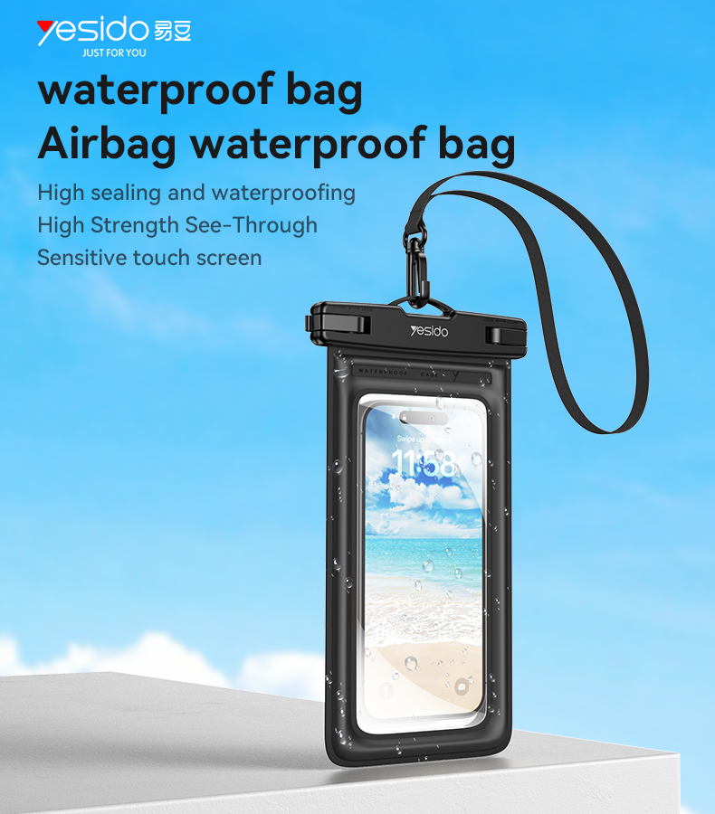 Yesido WB49 Transparent Waterproof Mobile Phone Bag