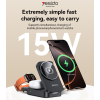 DS27 15W Wireless Fast Charging Multiple Protections Foldable Design 3-in-1 Desktop Wireless Charger