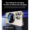 DS28 1.2m Long Cable 15W Fast Charging Dynamic Digital Display Magnetic Wireless Charger