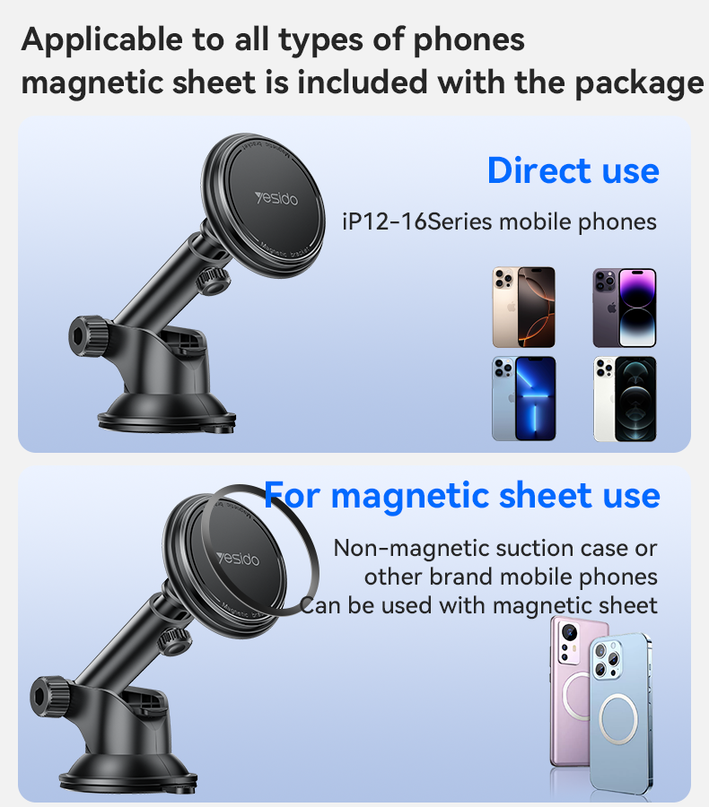 Yesido C269 Table/Car Magnetic Suction Cup Phone Holder details