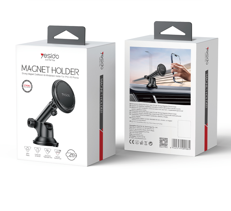 Yesido C269 Table/Car Magnetic Suction Cup Phone Holder packaging