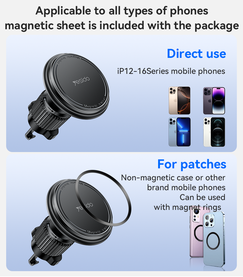 Yesido C252 Car Magnetic Air Vent Phone Holder details