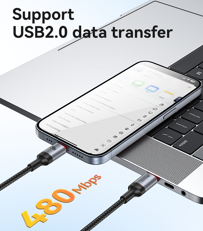 CA185 1.2M Type-C To Type-C 240W Fast Charging Data Cable Details