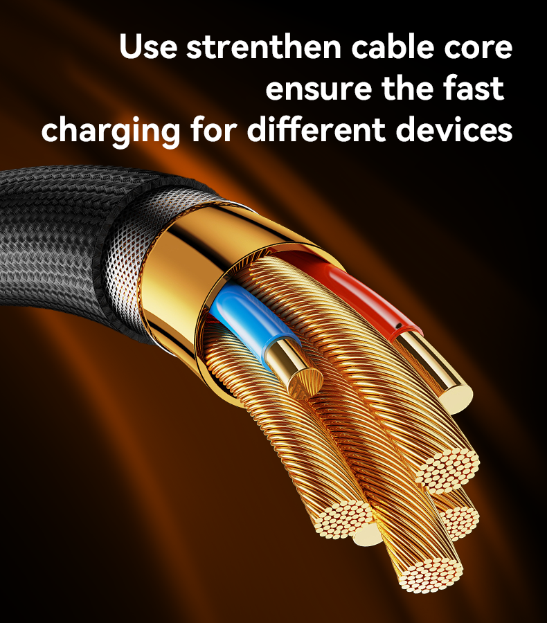 CA188 30CM Type-C To Type-C 60W Fast Charging Data Cable Details