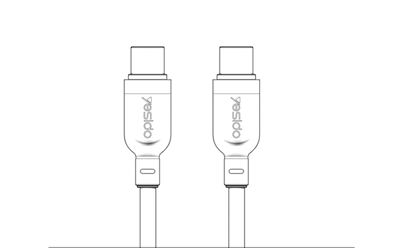 CA188 30CM Type-C To Type-C 60W Fast Charging Data Cable Details