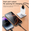 YC72 12W 2*USB-A Dual-port Fast Charging Small And Portable Safety Protection EU Plug Travel Charger