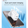 YC91 12W 2*USB-A Dual-port Fast Charging Small And Portable Safety Protection UK Plug Travel Charger