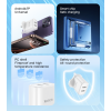 YC91 12W 2*USB-A Dual-port Fast Charging Small And Portable Safety Protection UK Plug Travel Charger