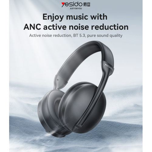 EP08 BT5.3 ANC Active Noise Cancelling 400mAh Large Battery BT Wireless Headphones