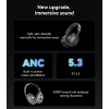 EP08 BT5.3 ANC Active Noise Cancelling 400mAh Large Battery BT Wireless Headphones