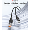 CA131C 0.3 Meter 18W Fast Charging USB to Type-C Aluminum Alloy Braided Data Cable