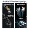 CA131C 0.3 Meter 18W Fast Charging USB to Type-C Aluminum Alloy Braided Data Cable