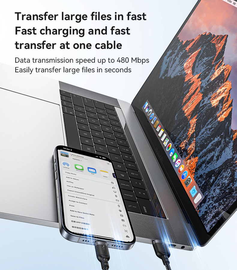 CA131C USB to Type-C 18W Fast Charging Data Cable Details