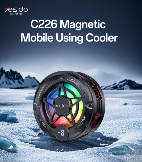 C226 Semiconductor Refrigeration Fast Cooling With LED Status Display Magnetic Mobile Phone Cooler