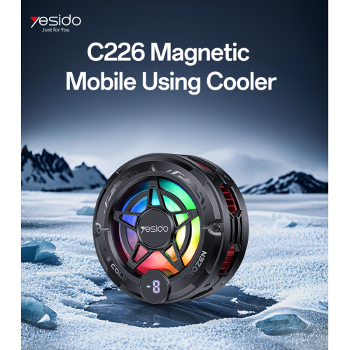 C226 Semiconductor Refrigeration Fast Cooling With LED Status Display Magnetic Mobile Phone Cooler