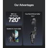 C273 720 Rotating Phone Mount 2 in 1 Funtion Car Cup Hole With Rotating Adjustable Base Phone Holder