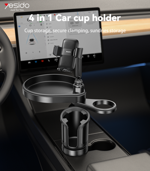 C274 720 Rotating Phone Mount 4 in 1 Multifunctional Car Cup Phone Holder