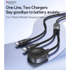 CA136C Yesido 1.2M 60W Fast Charging Type-C to Type-C&Watch High-density Braided 2 in 1 Data Cable