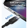 CA136C Yesido 1.2M 60W Fast Charging Type-C to Type-C&Watch High-density Braided 2 in 1 Data Cable