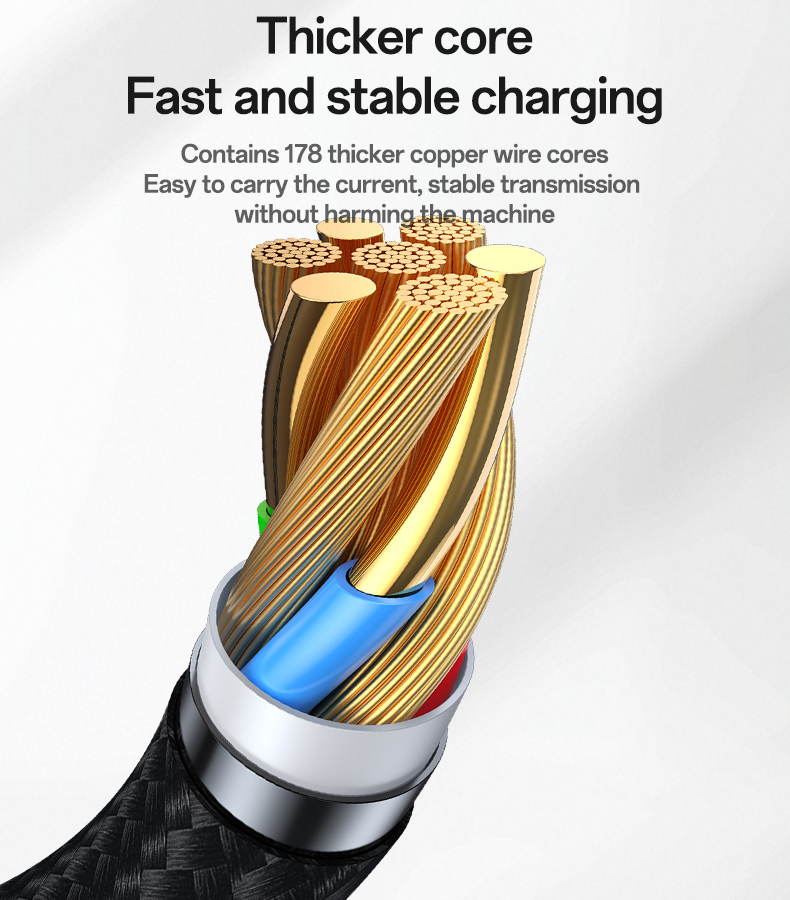 CA136C Type-C to Type-C&Watch 60W Fast Charging Data Cable Details