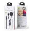 CA136C Yesido 1.2M 60W Fast Charging Type-C to Type-C&Watch High-density Braided 2 in 1 Data Cable