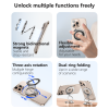 C229 Y60 Three-axis Rotation Zinc Alloy Ulti-anale Support Double-Sided Magnetic Ring Phone Holder