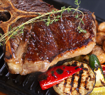 BBQ & Grill for rotisserie chicken, steaks, pork loins