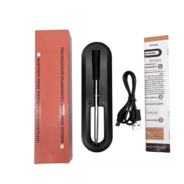 5mm Food Cooking AI Probe SH253P | Food cooking AI probe | Bluetooth smoked food thermometer | Slow cooker wireless temperature probe