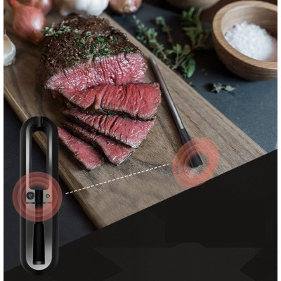 6mm Diameter Wireless Bluetooth Probe Thermometer | Bluetooth BBQ and Meat Thermometer | Wireless Thermometer with AAA Battery Charger