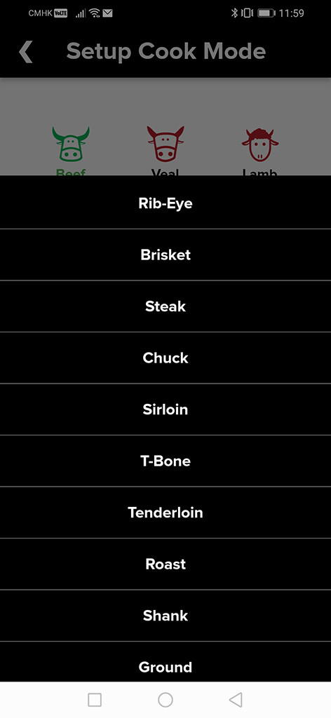 PRESET TEMPERATURE FOR 9 TYPES OF MEAT,CAN SET YOUR OWN TE,TEMPERATURE ALERTS