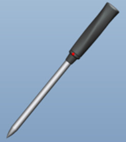Termómetro de parrilla remoto de 4 mm | Termómetro para carne de largo alcance con sonda de 4 mm de diámetro | Termómetro inalámbrico con batería AAA y cargador USB