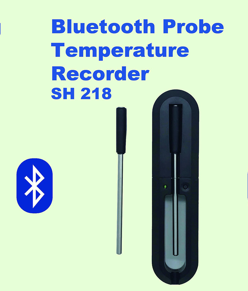 Temperature Probe Logger /Bluetooth Temperature Recording Probe/ Wireless Smart Probe Thermometer/High-Precision Temperature Measuring and Recording Meter with IP68 Waterproof.