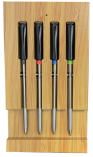 What are GrillMeater Meat thermometers with wireless transmission distances over 100M?