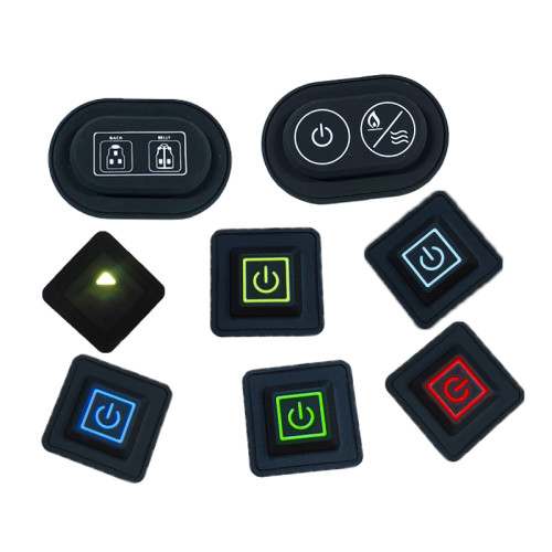 Manufacturer FromRubber Backlit Silicone Keypad Button For Heated Clothing